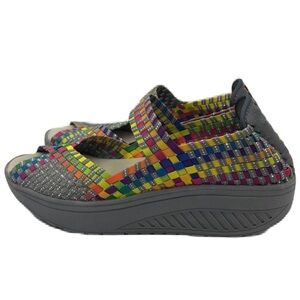 Corkus Women's Colorful Wedge Sandals Mary Janes Slip On Open Toe Beth Size 10
